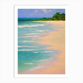 Seven Mile Beach Jamaica Monet Style Art Print