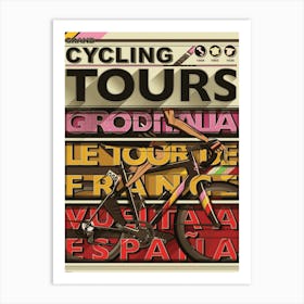 Cycling Grand Tours Art Print