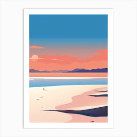 Whitehaven Beach, Australia, Bold Outlines 3 Art Print