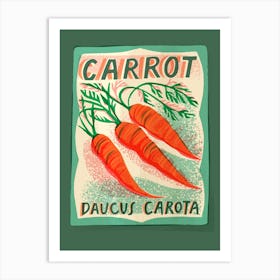 Carrot Seed Packet Art Print