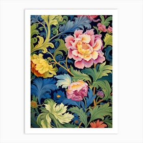 Floral Wallpaper 39 Art Print