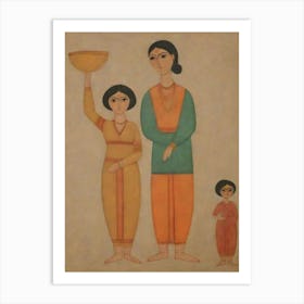 Family Of Indian Women Art Print