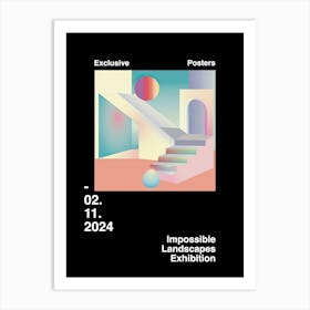 Impossible Landscapes Exhibition Archive Poster 9 Art Print