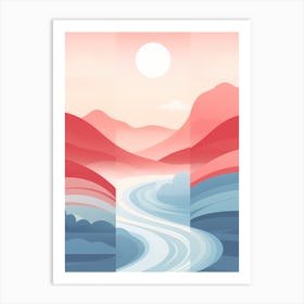 Sunset In The Mountains 2 Art Print