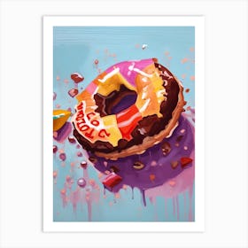 A Doughnut Oil Painting 1 Art Print