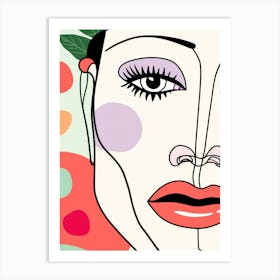 Woman'S Face 13 Art Print