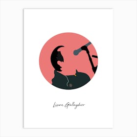 Liam Gallagher Guitarist Minimalist Art Print