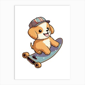 Prints, posters, nursery and kids rooms. Fun dog, music, sports, skateboard, add fun and decorate the place.35 Art Print