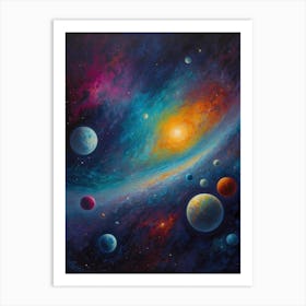 Planets In Space 5 Art Print