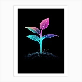 Neon Plant 39 Art Print