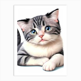 Feline Cat Creative Artwork Illustration 32 Art Print