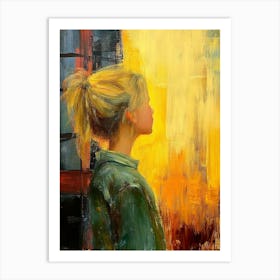 Girl In Yellow Art Print