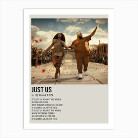 Just Us By Dj Khaled And Sza Poster 1 Art Print