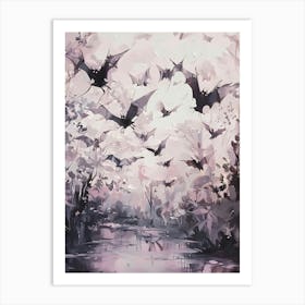 Bats In The Forest Art Print