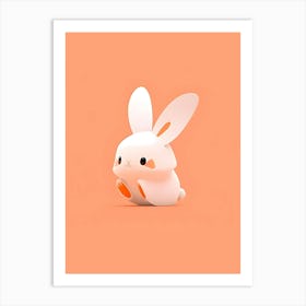 Cute Bunny Art Print