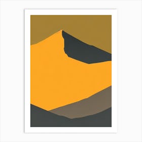 Sierra Nevada National Park Spain Retro Two Tone Art Print