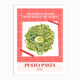Pesto Pasta Italy 3 Foods Of The World Art Print