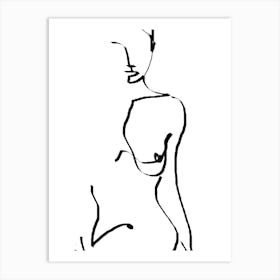 Abstract Nude Art Print