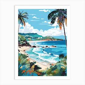 Anse De Grande, Salin, St Barts, Matisse And Rousseau Style 1 Art Print