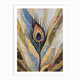 Peacock Feather 1 Art Print