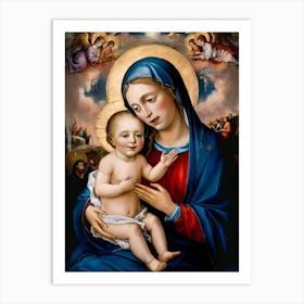 Madonna and Baby Jesus Art Print