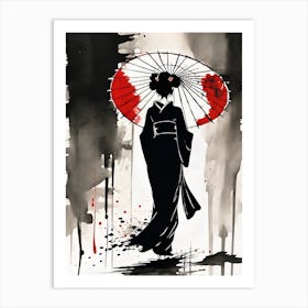 Geisha Girl Art Print