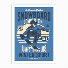 Snowboard 1 Art Print