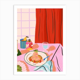 Table For Two Art Print