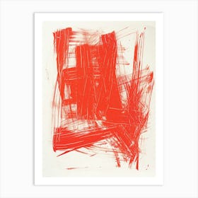 Red Splatter 1 Art Print