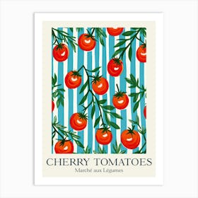 Marche Aux Legumes Cherry Tomatoes Summer Illustration 4 Art Print