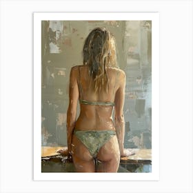 Woman In A Bikini Art Print