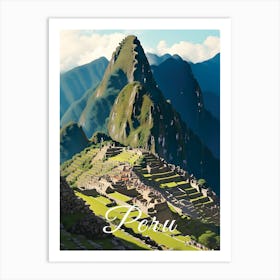 Peru Machu Picchu Art Print