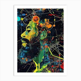 Dj Elvis Style Abstract Art Print