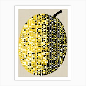 Yellow Peach Art Print