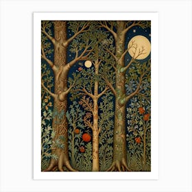 William Morris Twilight In The Woods Art Print