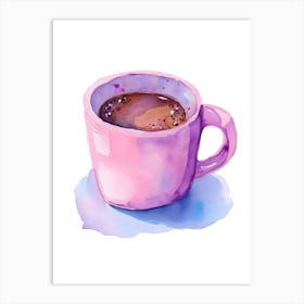 Watercolor Coffee Cup Art Print