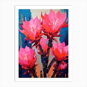 Cactus Painting Echinocereus 2 Art Print