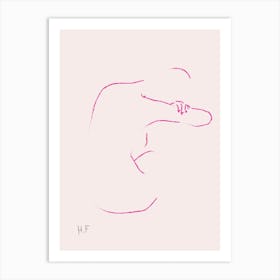 Nude Series Pink 01 Art Print