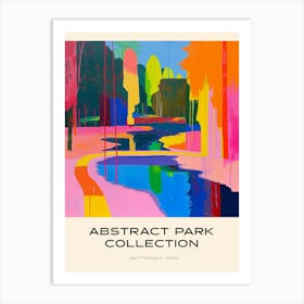 Abstract Park Collection Poster Battersea Park London 4 Art Print