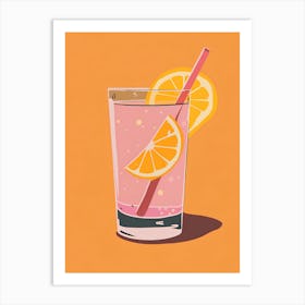 Glass Of Orange Juice 1 Art Print