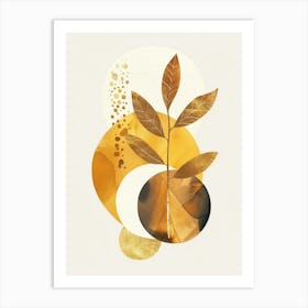 Gold Leaf 28 Art Print