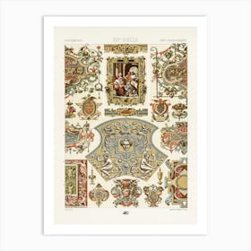 16th Century Pattern, Albert Racine 2 Art Print