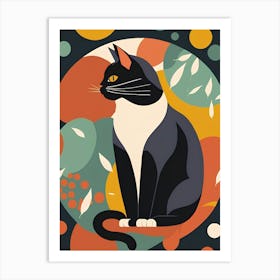 Cat In A Circle Art Print