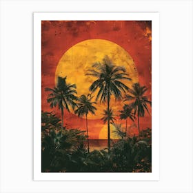 Sunset Canvas Print 1 Art Print