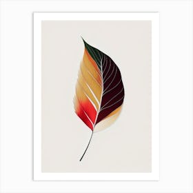 Birch Leaf Abstract Art Print