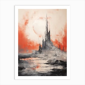 Ruined Abstract Minimalist 8 Art Print