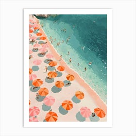 Beach Umbrellas 1 Art Print