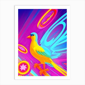 Psychedelic Bird-Reimagined Art Print