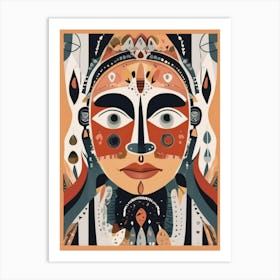 Face Of A Woman 6 Art Print