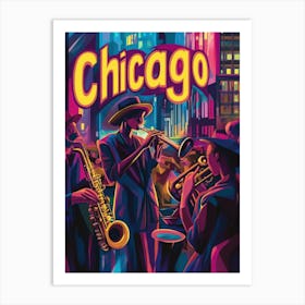 Chicago Jazz Art Print